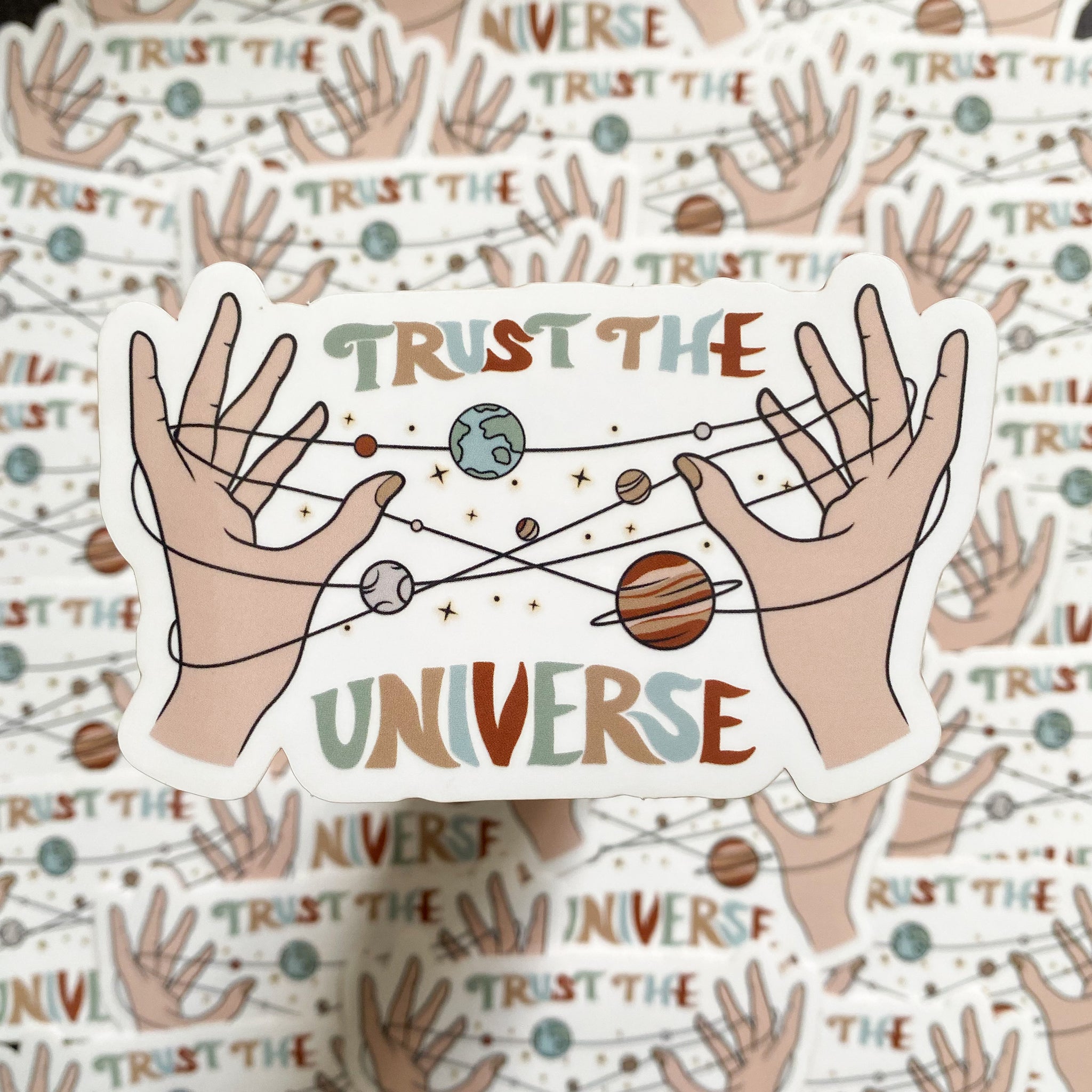 Trust The Universe Vinyl Sticker (CLEAR)